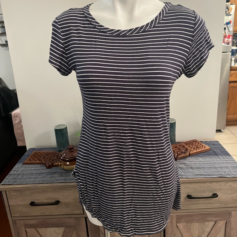 Pinc striped tunic